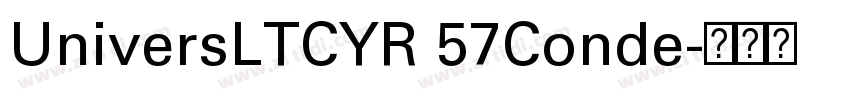 UniversLTCYR 57Conde字体转换